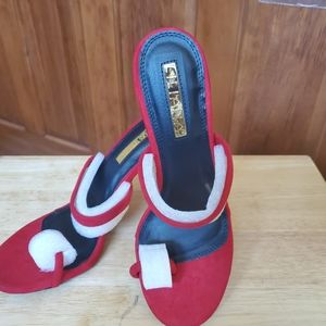Liliana Red Heel Sandals